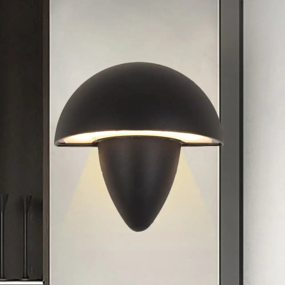 Black Mushroom Wall Sconce
