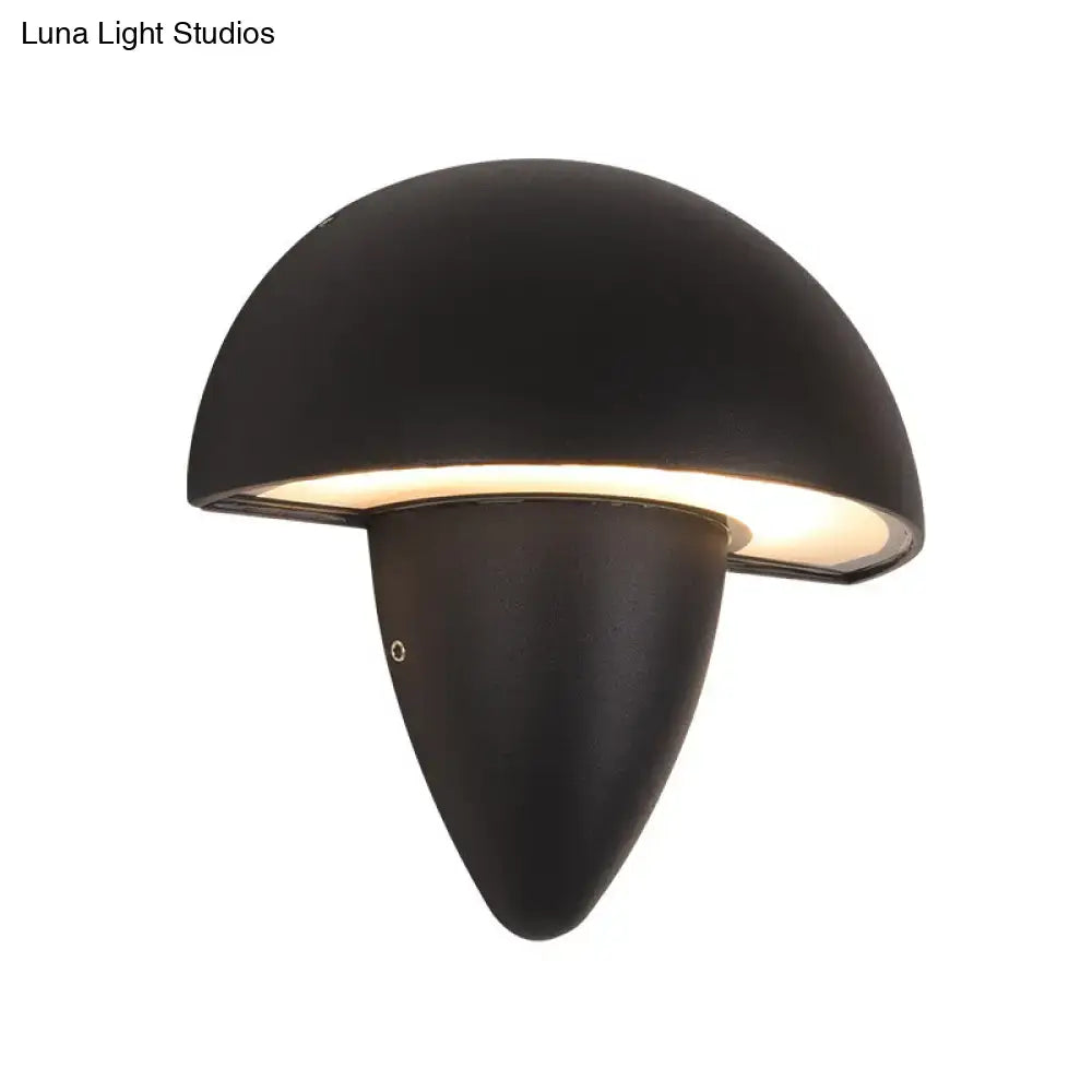 Black Mushroom Wall Sconce