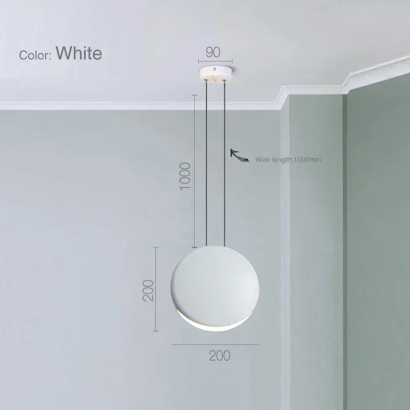 Black Green Moon Chandelier
