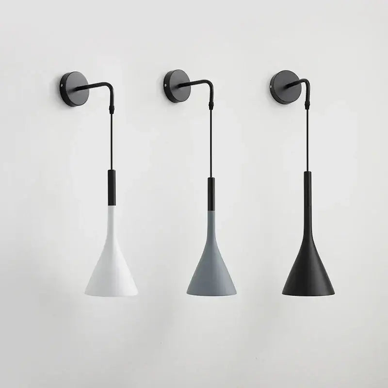 Black Nordic LED Sconce