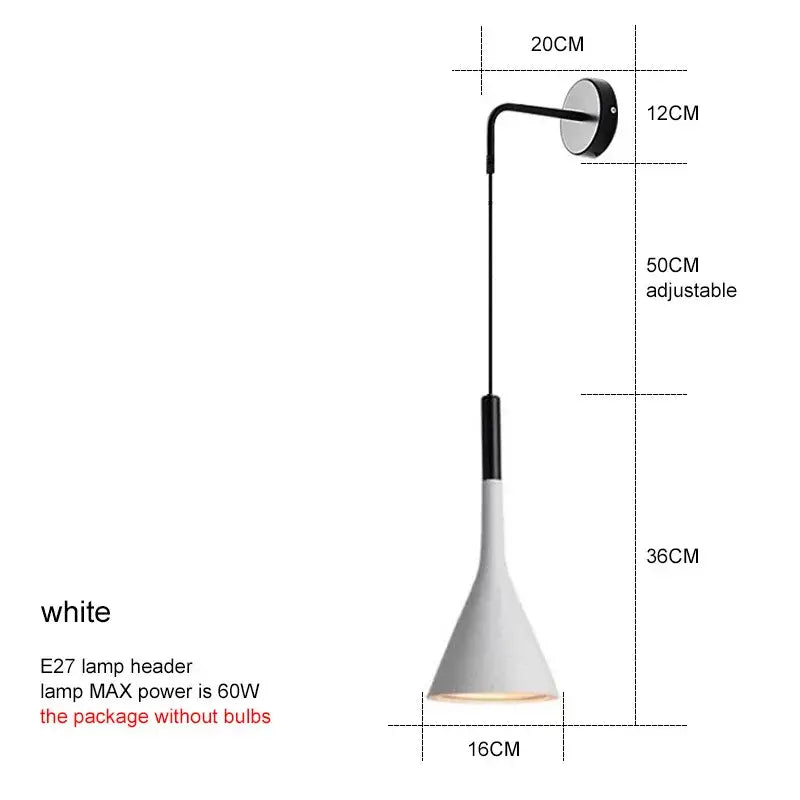 Black Nordic LED Sconce