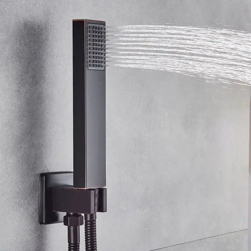 Black Rain Shower Handshower