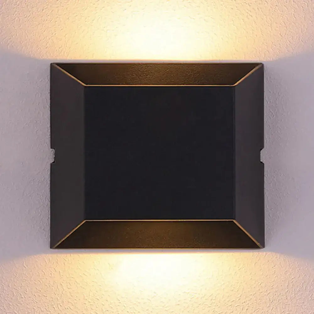Black LED Matte Dual-Tone Wall Sconce