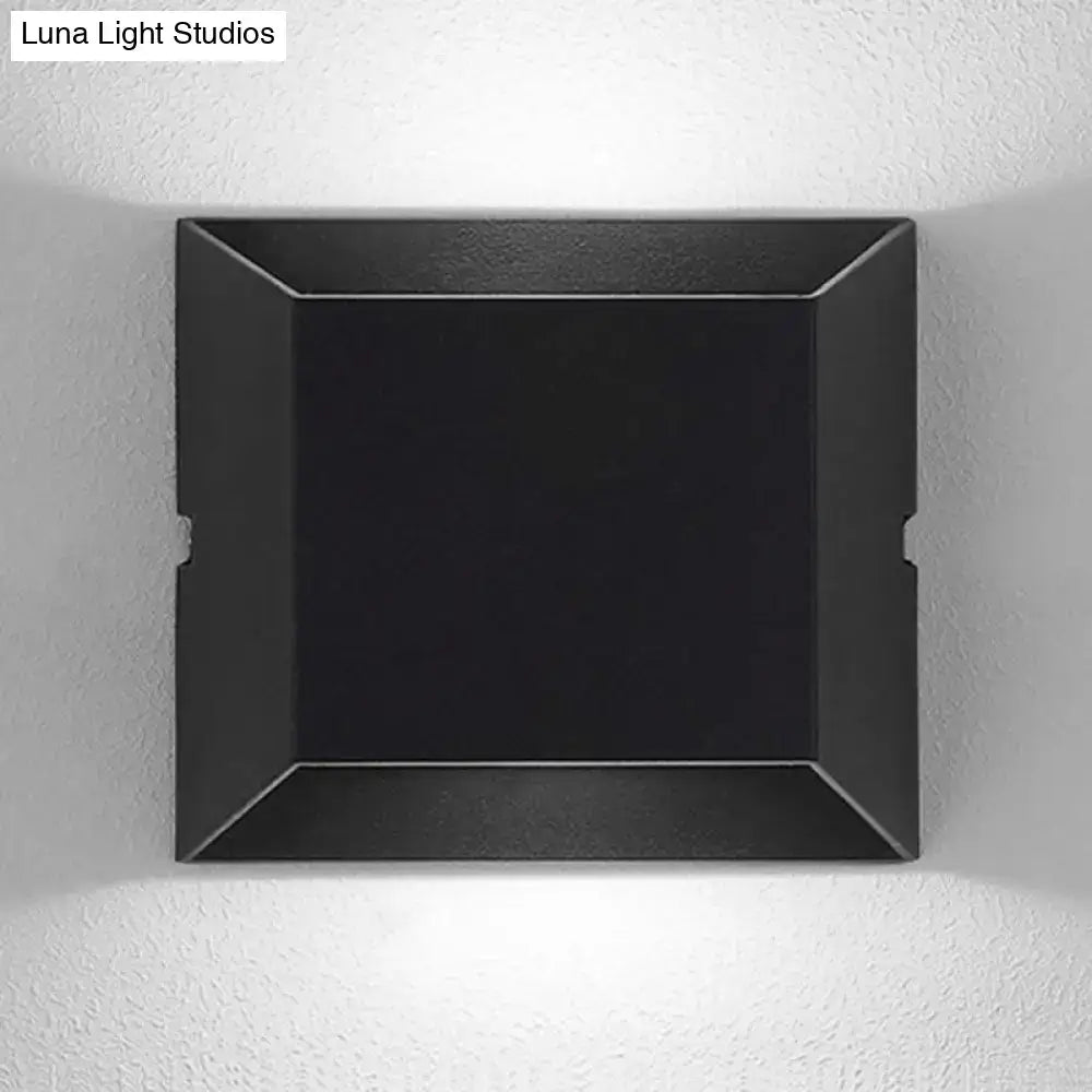 Black LED Matte Dual-Tone Wall Sconce