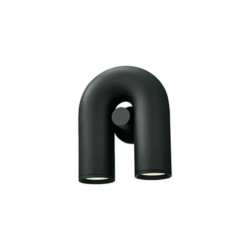 Black Tube Wall Sconce