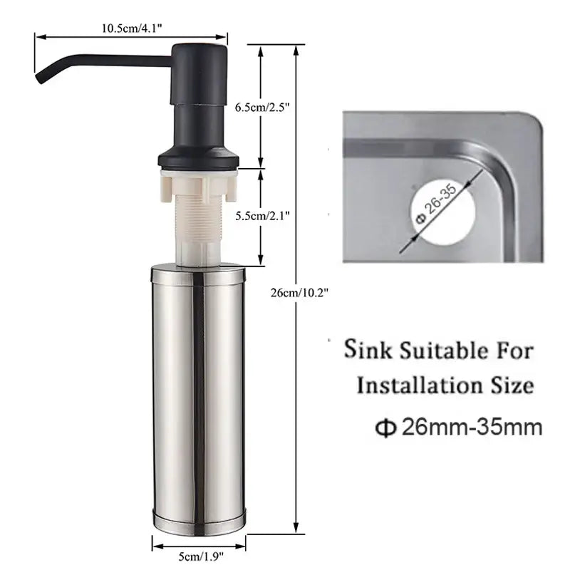 Black Soap Dispenser