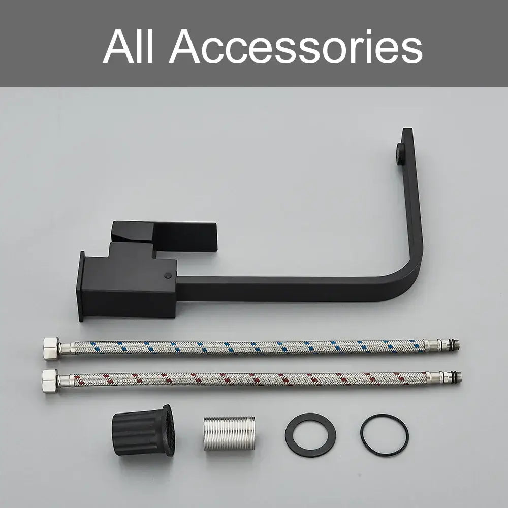 Black Square Kitchen Faucet