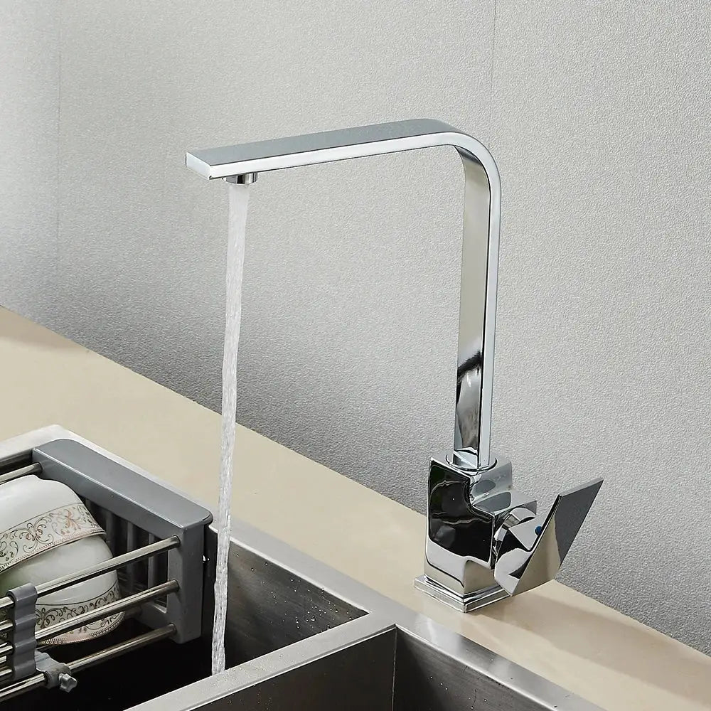 Black Square Kitchen Faucet