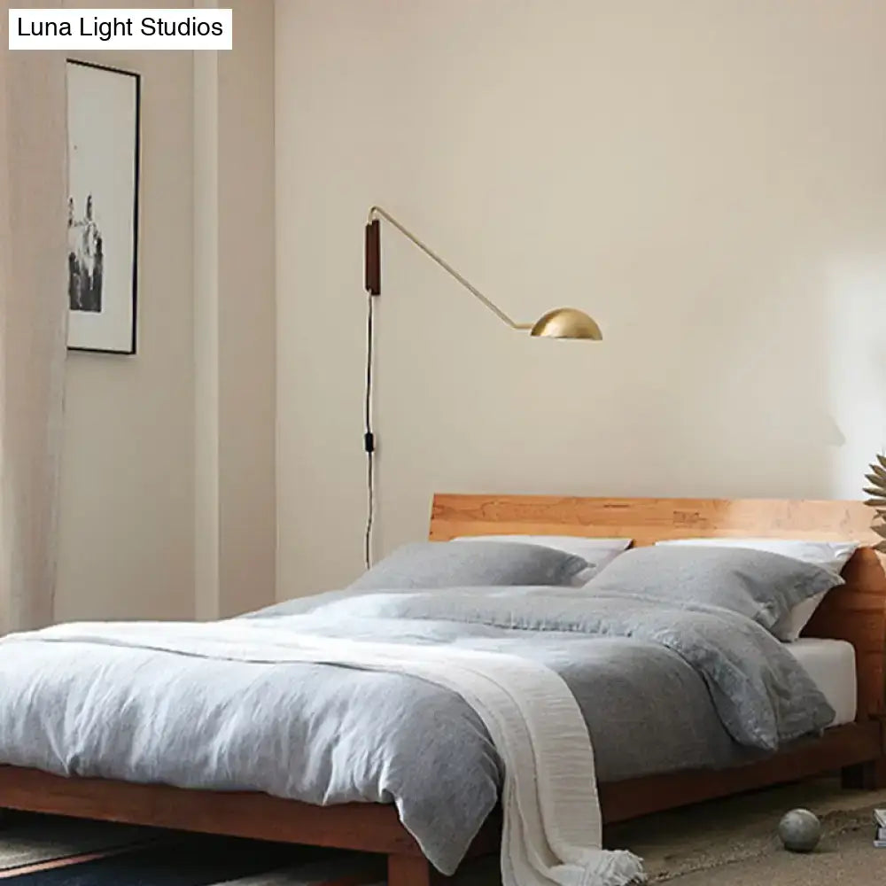 Black Swing Arm Sconce