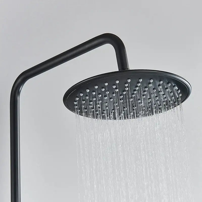 Black Thermostatic Shower Set