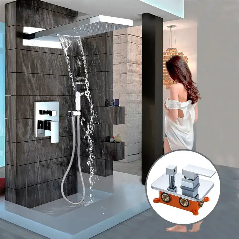 Black Shower Faucet System