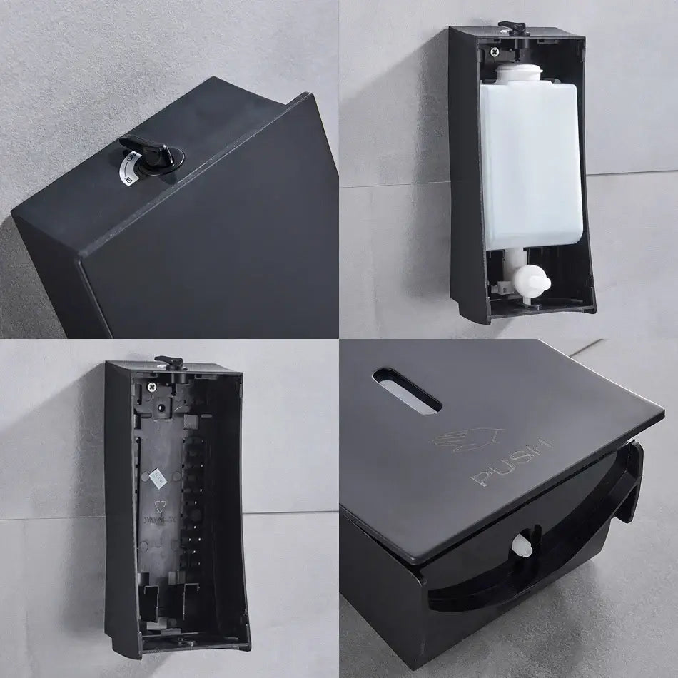 Black Wall Soap Dispenser