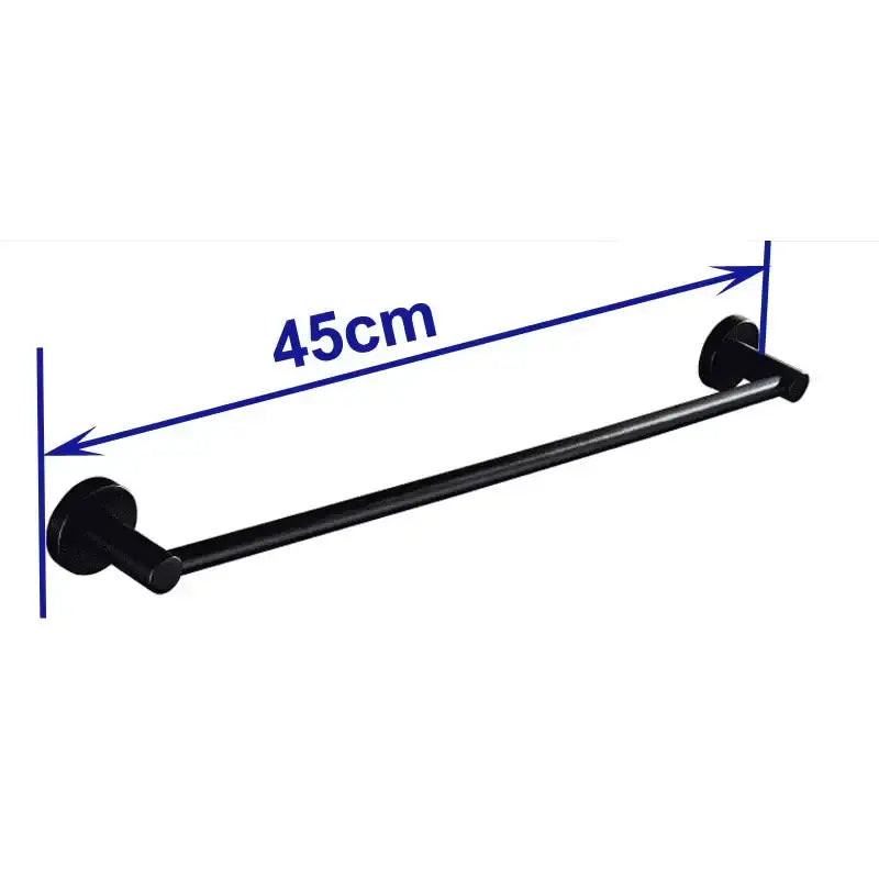 Black Wood Towel Bar
