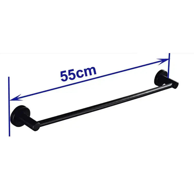 Black Wood Towel Bar