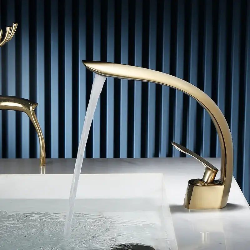 Black Single Handle Faucet with Overflow Option