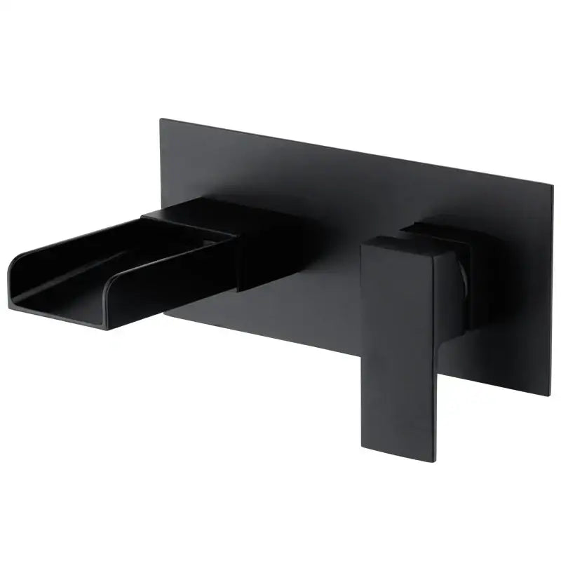 Black Chrome Single-Handle Wall-Mount Faucet