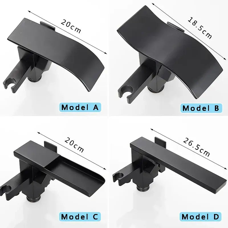 Black Bathtub Faucet Shower