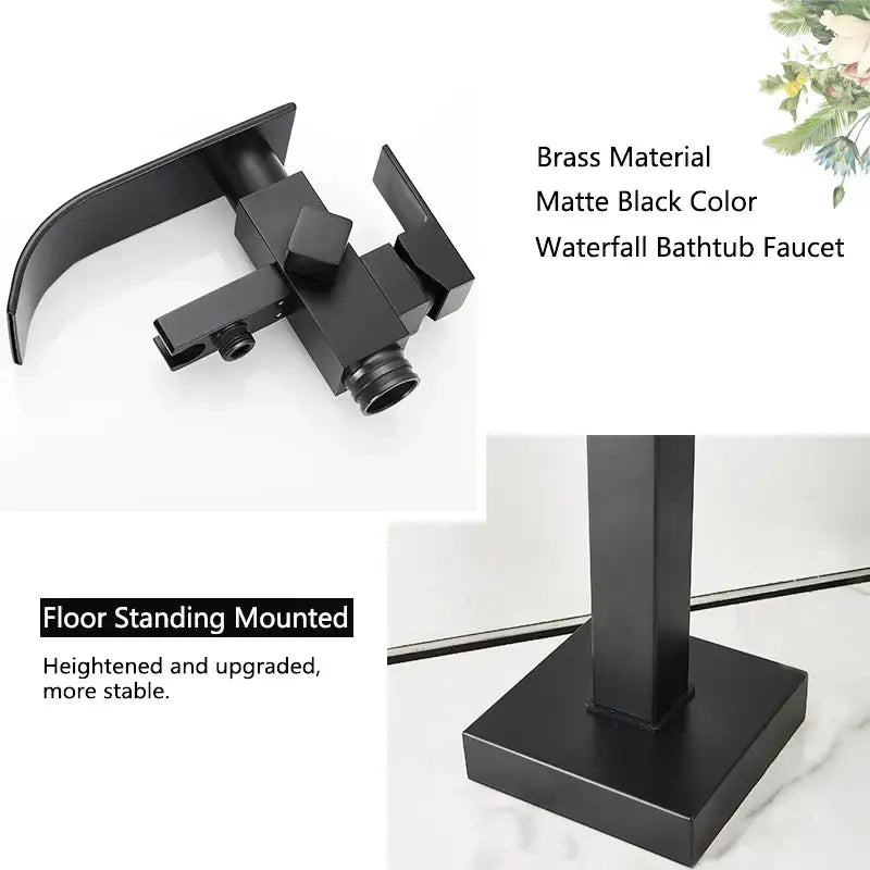 Black Bathtub Faucet Shower
