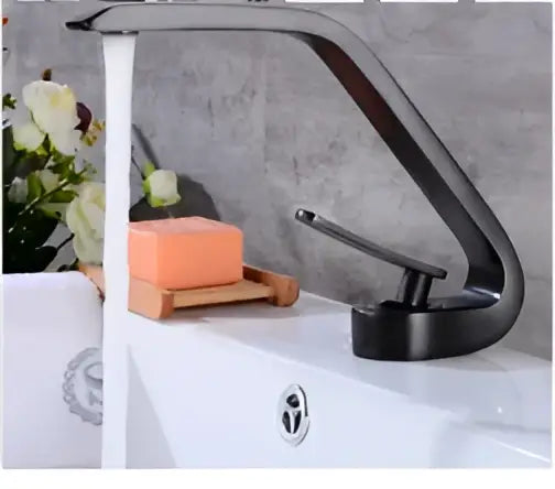 Gray Sink Mixer Tap