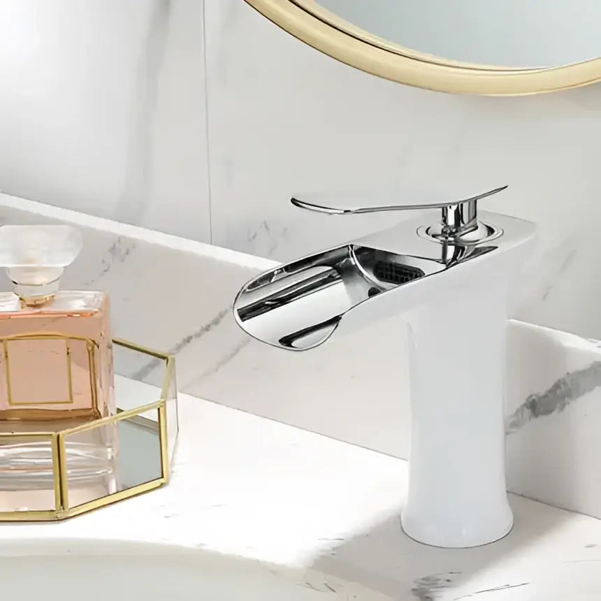 Grey Brass Waterfall Faucet