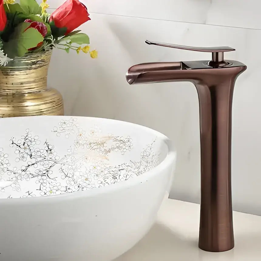 Grey Brass Waterfall Faucet