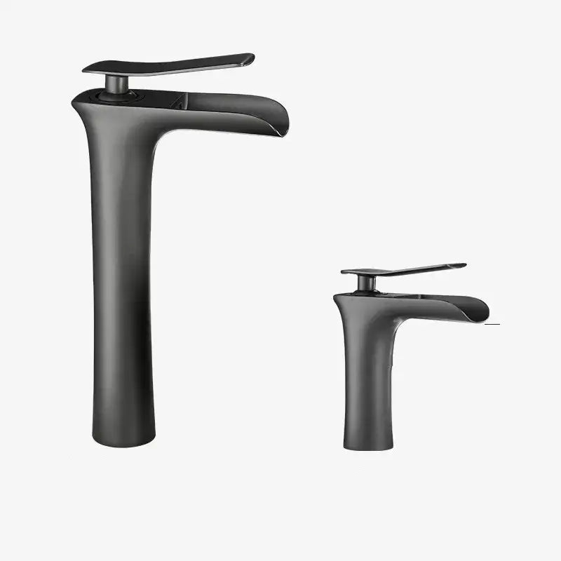 Grey Brass Waterfall Faucet