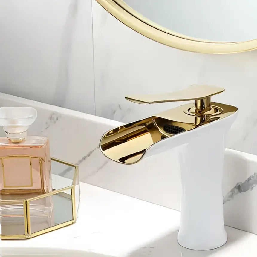 Grey Brass Waterfall Faucet