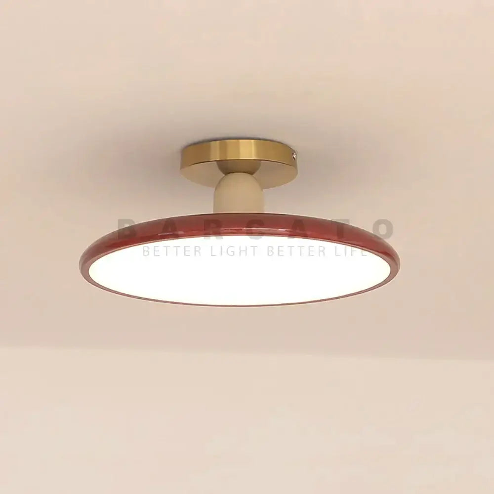 White Brass Ceiling Light