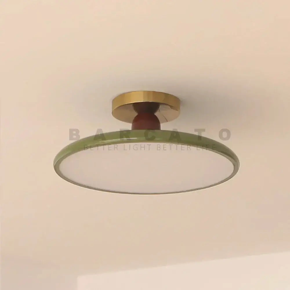 White Brass Ceiling Light