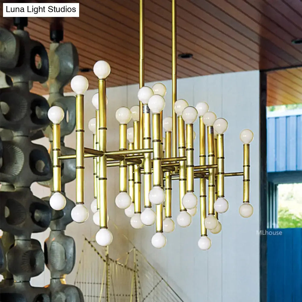 Gold Metal Island Chandelier