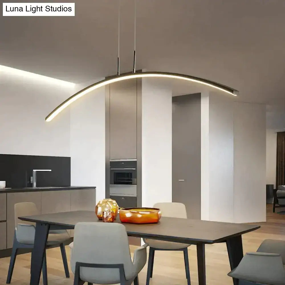 Metallic Arc Pendant Light