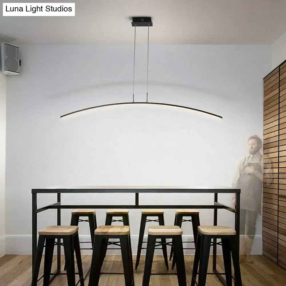 Metallic Arc Pendant Light