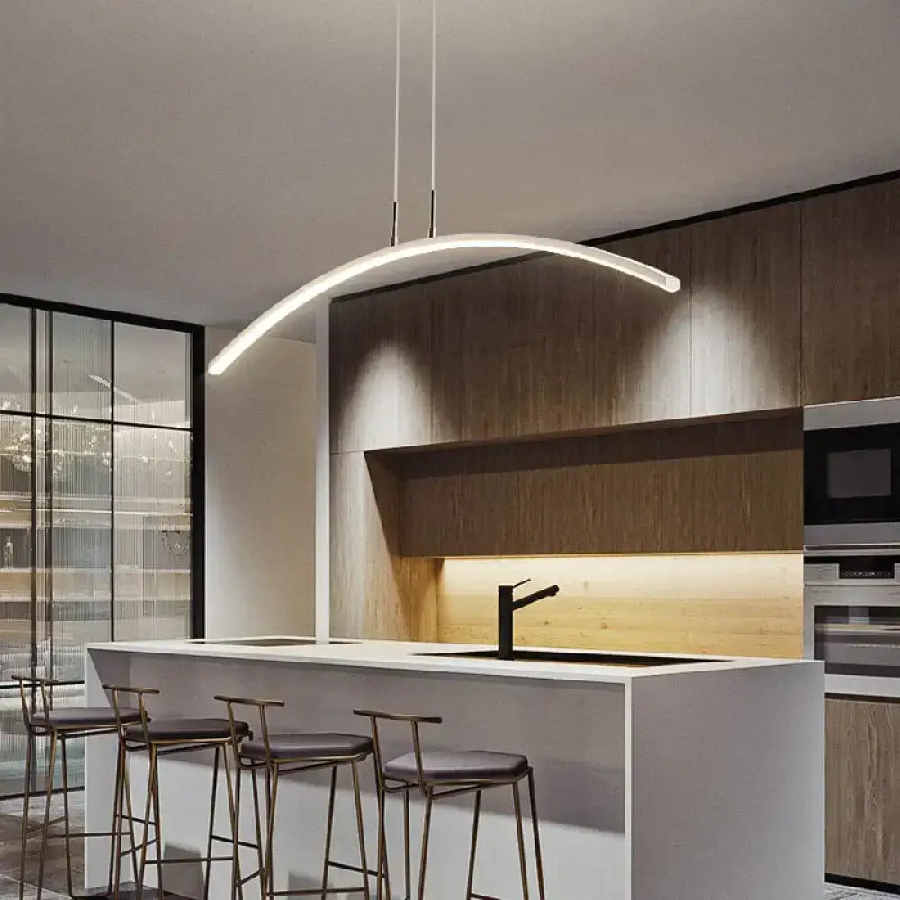 Metallic Arc Pendant Light