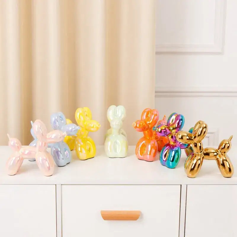 Ceramic Balloon Dog Statue