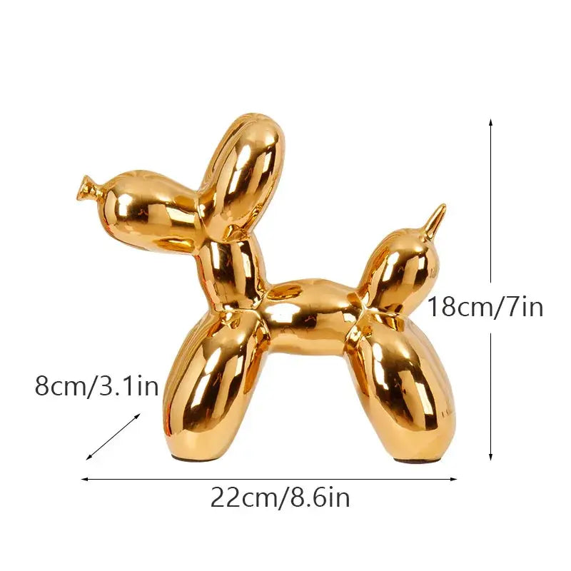 Ceramic Balloon Dog Statue