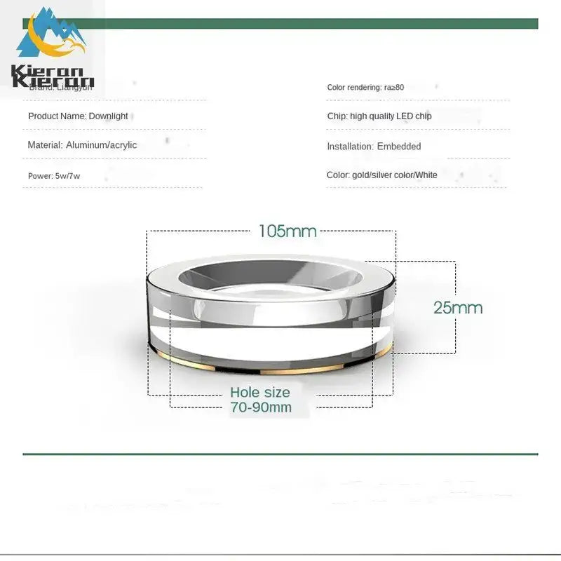 Crystal LED Ceiling Spotlight