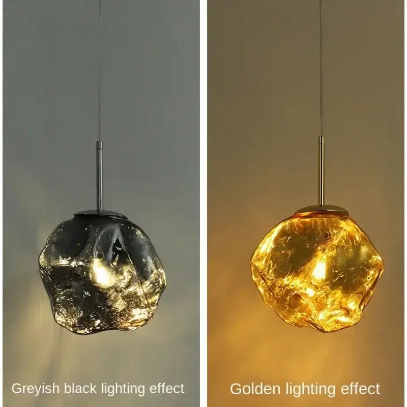 Smoky Grey Ice Pendant Light