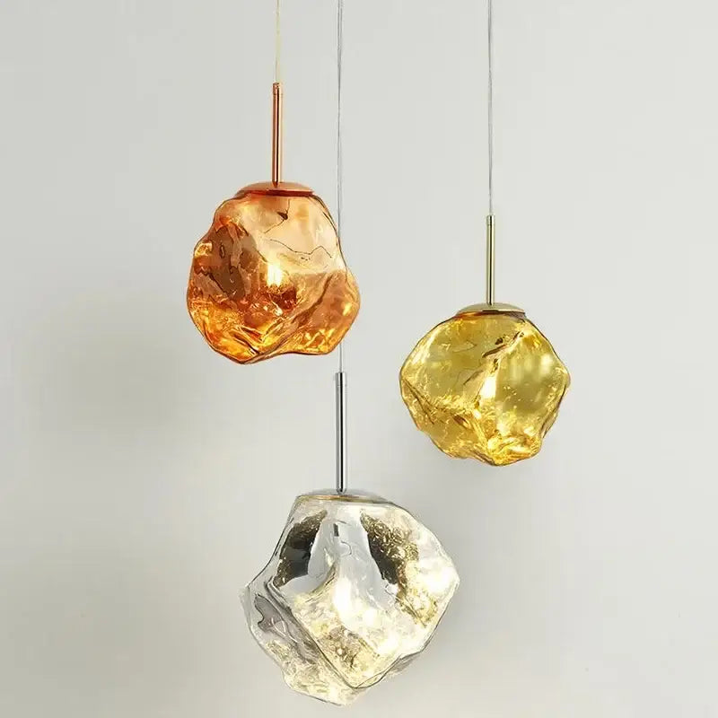 Smoky Grey Ice Pendant Light