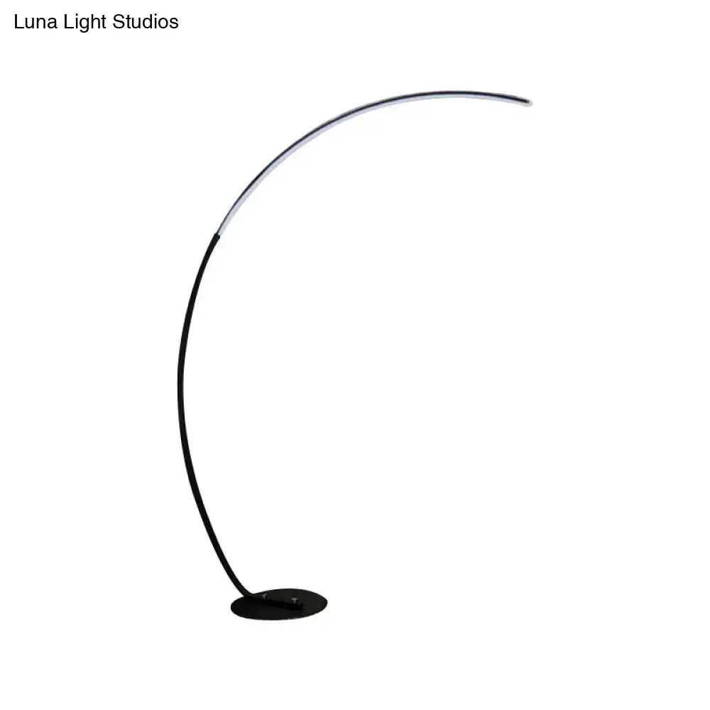 Black Beige Bow Floor Lamp