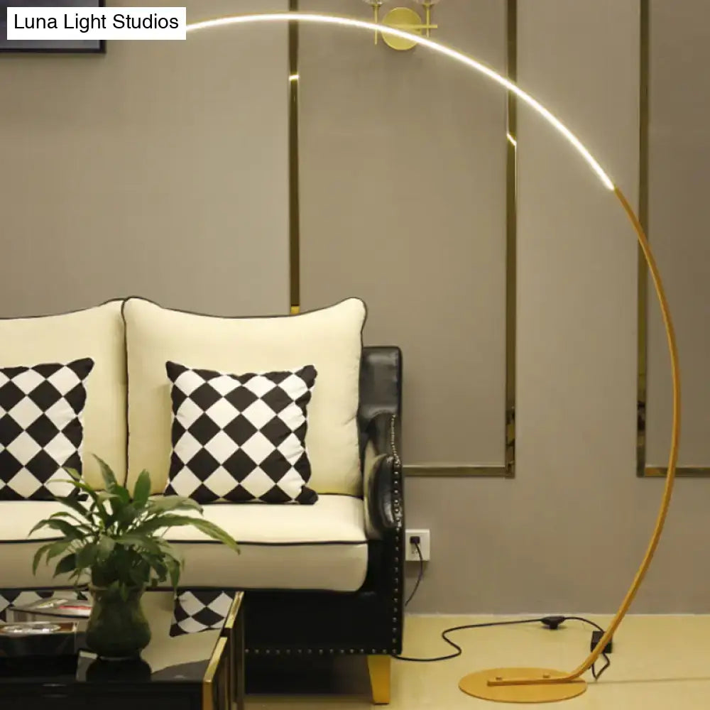 Black Beige Bow Floor Lamp