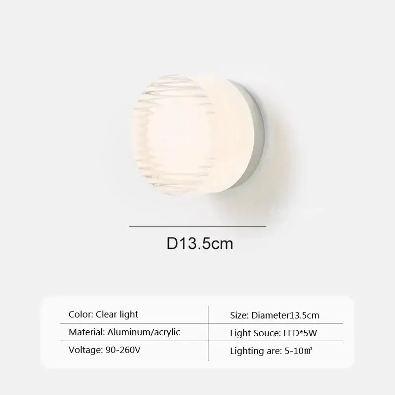 Amber Glass Tricolor Wall Sconce