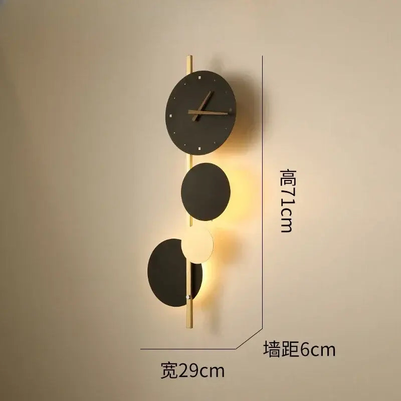 Black LED Wall Clock