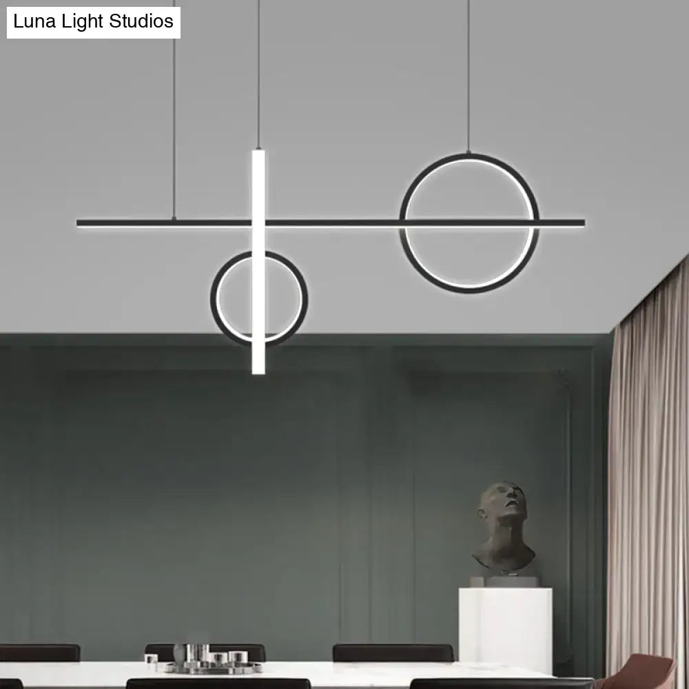 Black Acrylic Island Light
