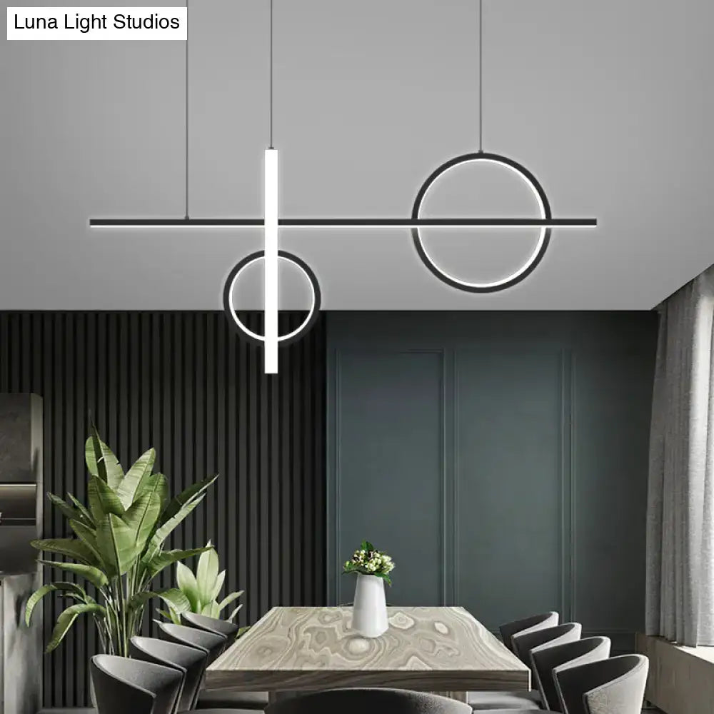 Black Acrylic Island Light