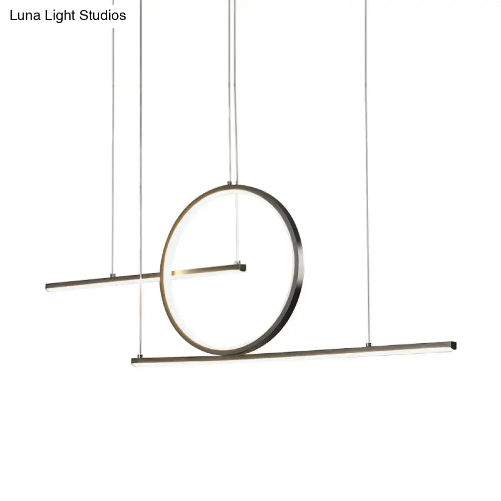Black Gold Dual Pendant Light