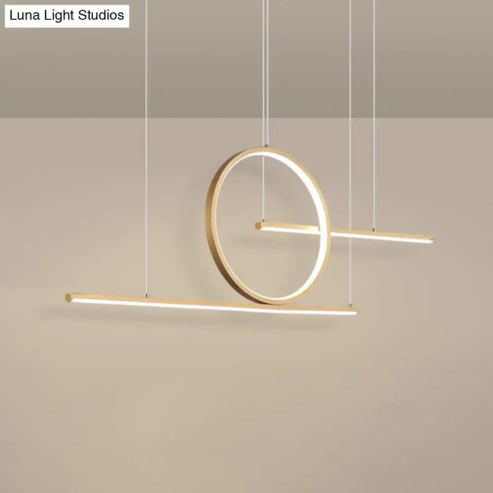 Black Gold Dual Pendant Light