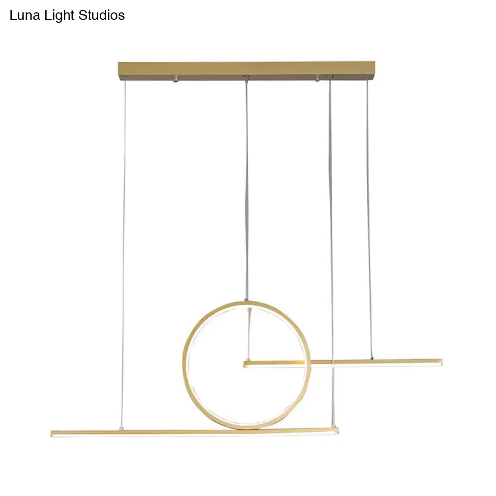 Black Gold Dual Pendant Light