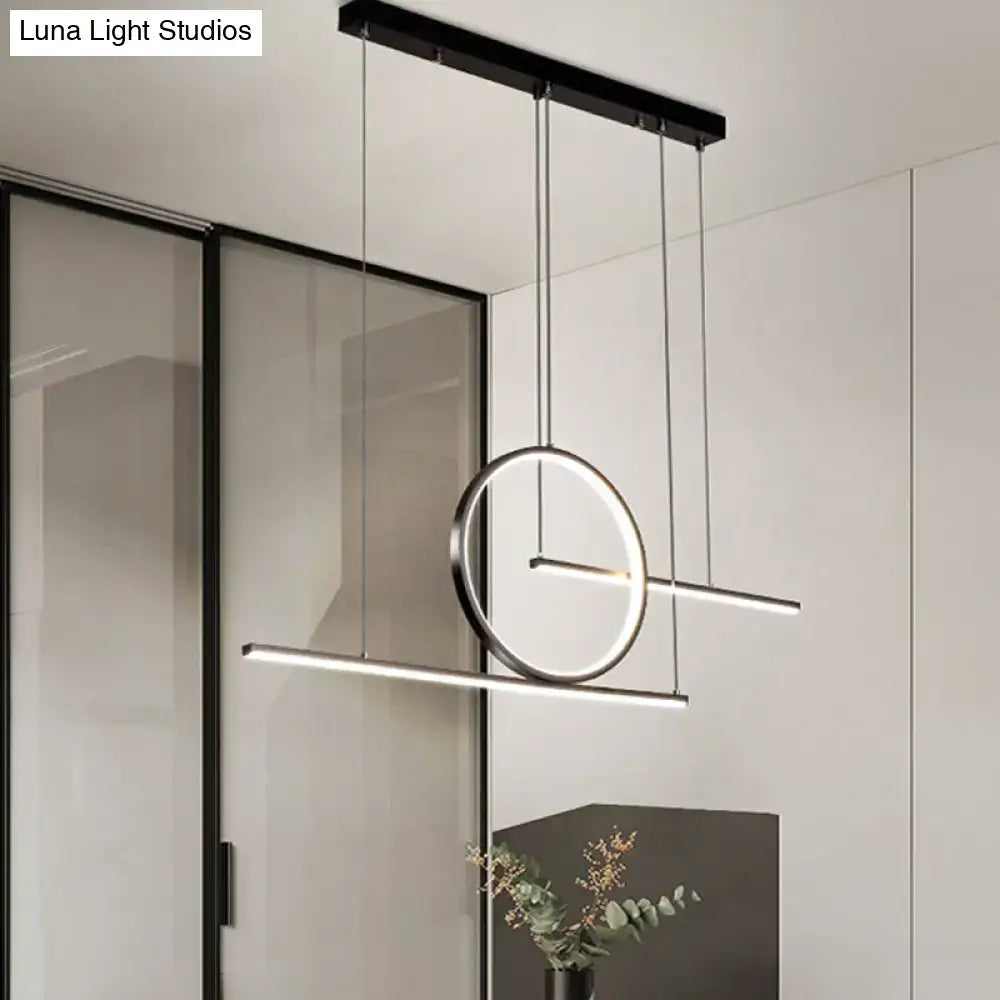 Black Gold Dual Pendant Light