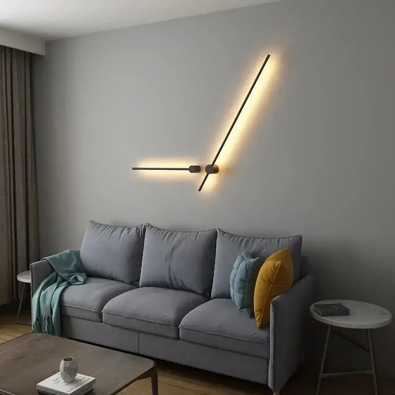 Gold LED Strip Wall Lamp