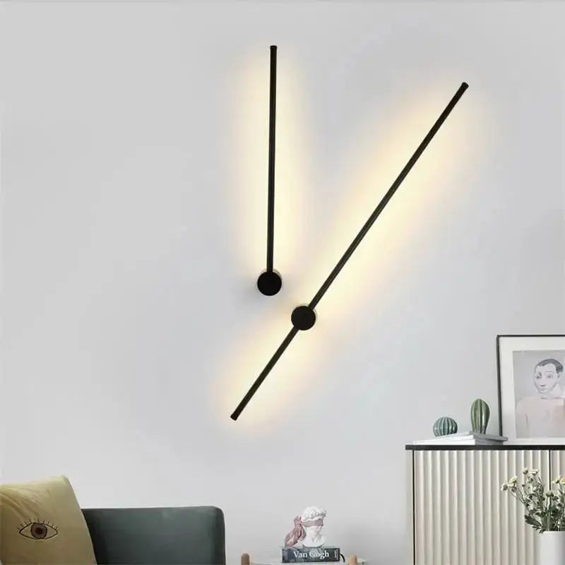 Gold LED Strip Wall Lamp